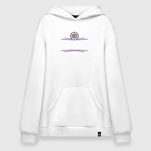 Худи оверсайз Los Angeles Clippers / Белый – фото 1