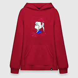 Толстовка-худи оверсайз Сейлор Мун, цвет: красный