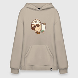 Худи оверсайз Сладкий мопс