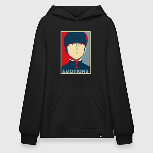 Худи оверсайз Mob Emotions Z / Черный – фото 1