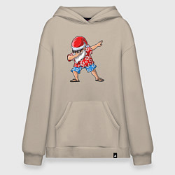 Толстовка-худи оверсайз Santa Dab, цвет: миндальный