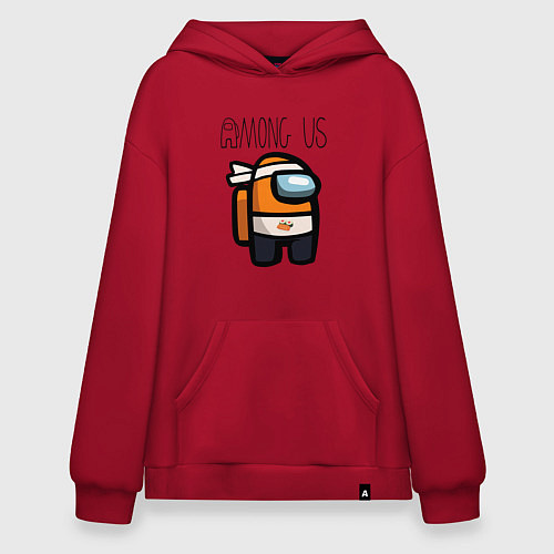Худи оверсайз Among Us Sushi master Z / Красный – фото 1