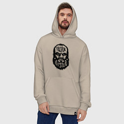 Толстовка-худи оверсайз TREVOR IS NOT A HIPSTER, цвет: миндальный — фото 2