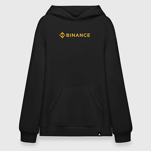 Худи оверсайз BINANCE БИНАНС БИРЖА / Черный – фото 1