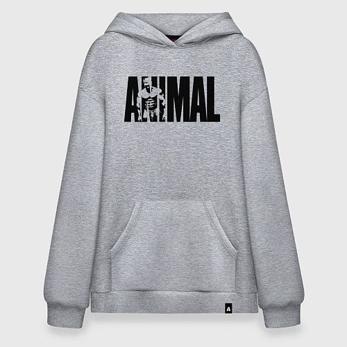 Худи оверсайз ANIMAL ЭНИМАЛ / Меланж – фото 1