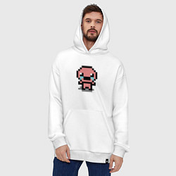 Толстовка-худи оверсайз Pixel isaac, цвет: белый — фото 2