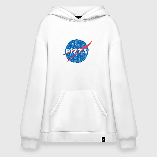 Худи оверсайз NASA Pizza / Белый – фото 1