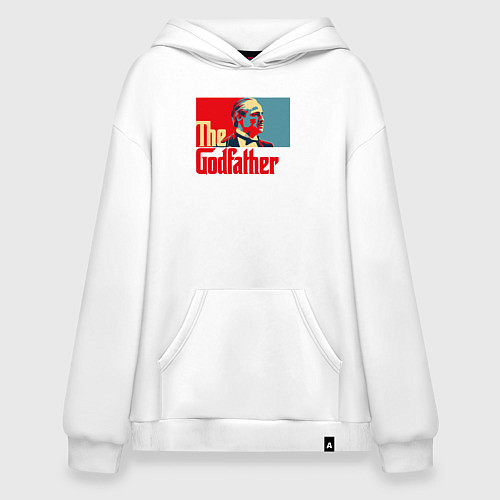 Худи оверсайз Godfather logo / Белый – фото 1