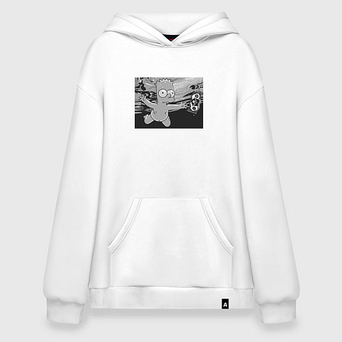 Худи оверсайз Simpsons x Nirvana / Белый – фото 1