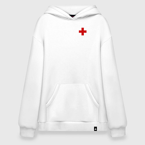 Худи оверсайз Hospital BIG / Белый – фото 1