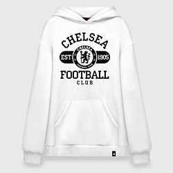 Толстовка-худи оверсайз Chelsea Football Club, цвет: белый