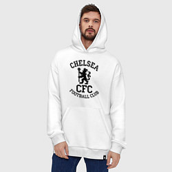 Толстовка-худи оверсайз Chelsea CFC, цвет: белый — фото 2