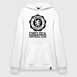 Толстовка-худи оверсайз Chelsea FC: Emblem, цвет: белый