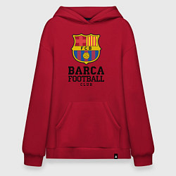 Толстовка-худи оверсайз Barcelona Football Club, цвет: красный