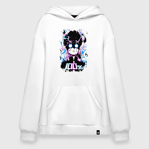 Худи оверсайз Моб Психо 100 / Белый – фото 1