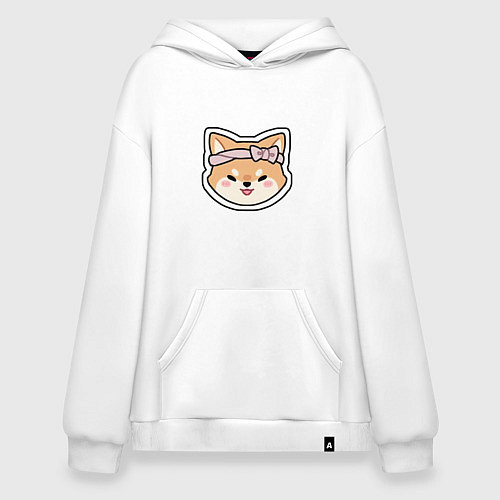 Худи оверсайз Тарумару / Белый – фото 1