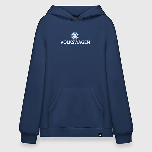 Худи оверсайз VOLKSWAGEN LOGO / Тёмно-синий – фото 1