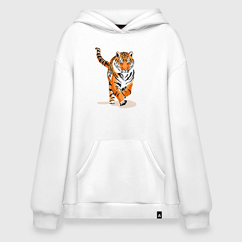 Худи оверсайз Властный хозяин джунглей / Белый – фото 1