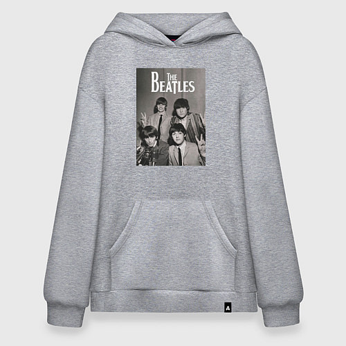 Худи оверсайз Легендарные музыканты / Меланж – фото 1