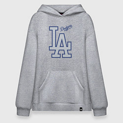 Толстовка-худи оверсайз Los Angeles Dodgers - baseball team, цвет: меланж