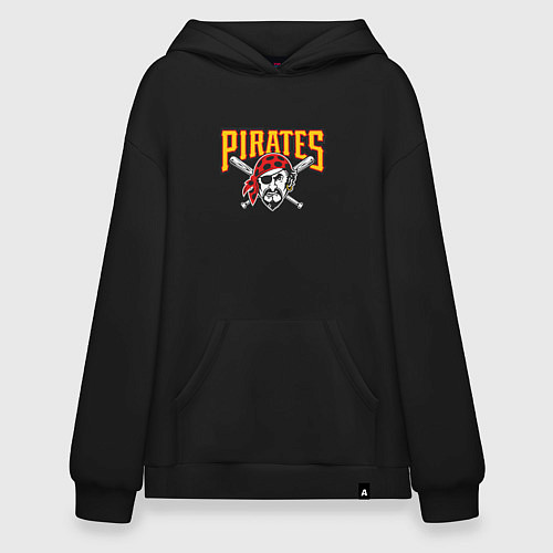 Худи оверсайз Pittsburgh Pirates - baseball team / Черный – фото 1