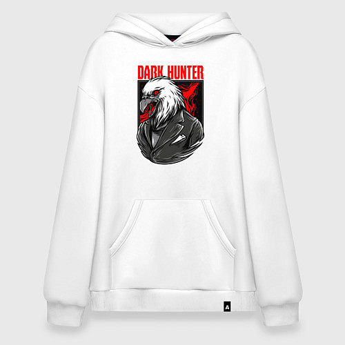 Худи оверсайз Птица охотник / Белый – фото 1