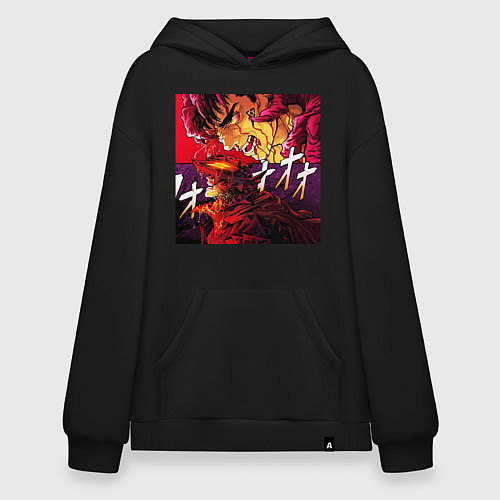 Худи оверсайз БЕРСЕРКА НЕ ОСТАНОВИТЬ BERSERK / Черный – фото 1