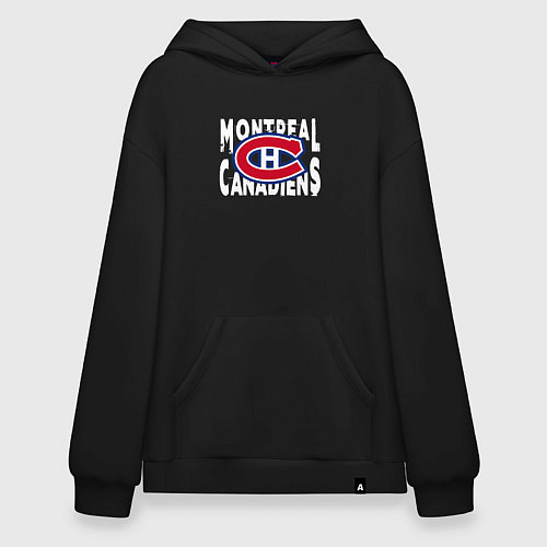 Худи оверсайз Монреаль Канадиенс, Montreal Canadiens / Черный – фото 1