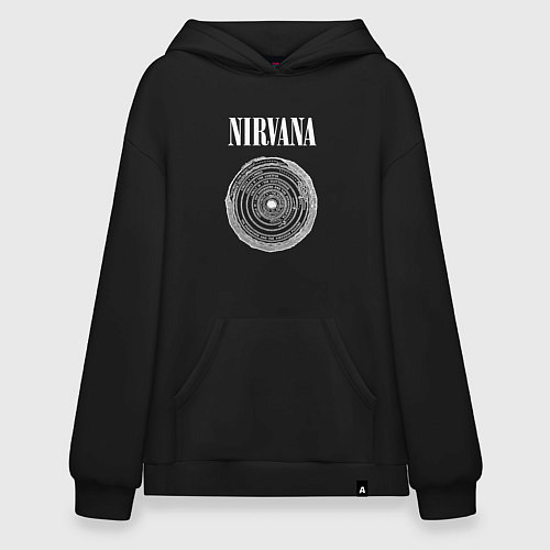 Худи оверсайз Nirvana Нирвана Круги ада / Черный – фото 1