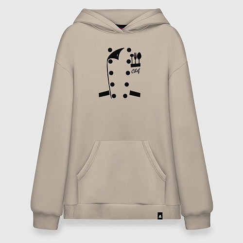 Худи оверсайз Поварской фартук / Миндальный – фото 1