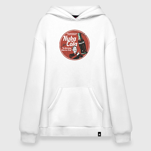Худи оверсайз Nuka Cola Ice Cold Retro / Белый – фото 1