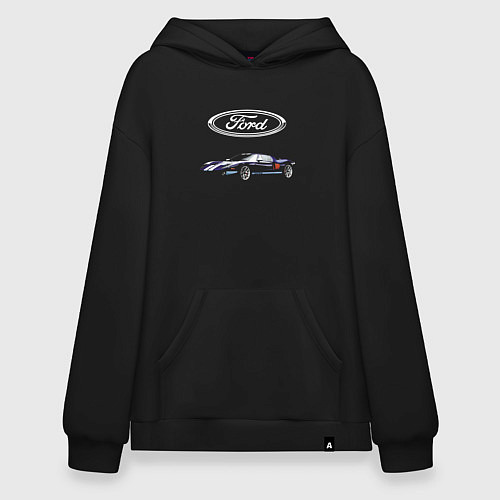 Худи оверсайз Ford Racing / Черный – фото 1