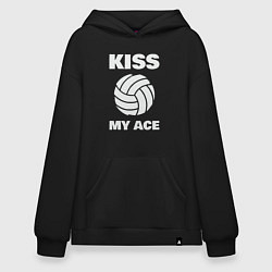 Толстовка-худи оверсайз Kiss - My Ace, цвет: черный