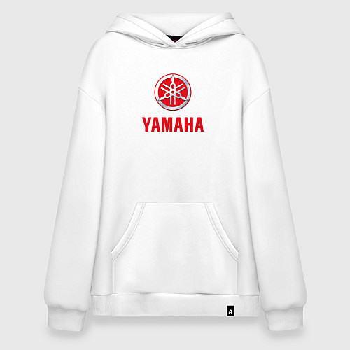 Худи оверсайз Yamaha Логотип Ямаха / Белый – фото 1