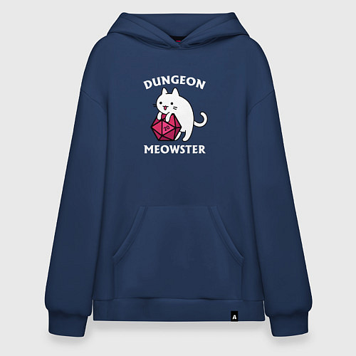 Худи оверсайз Dungeon Meowster / Тёмно-синий – фото 1