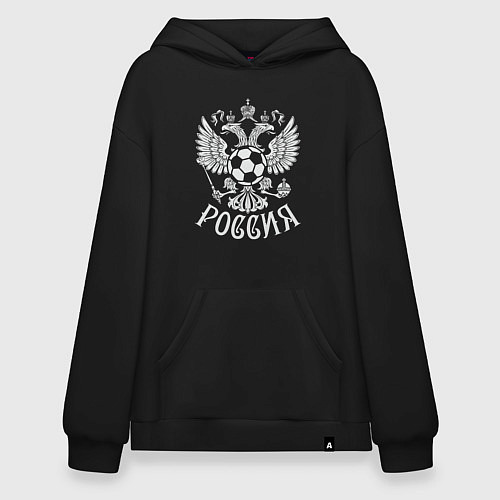 Худи оверсайз Russian Football / Черный – фото 1