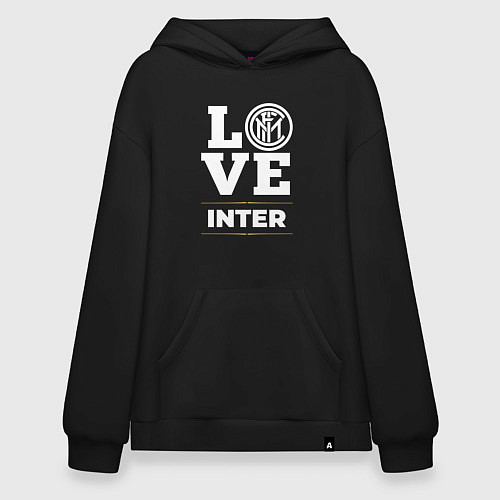 Худи оверсайз Inter Love Classic / Черный – фото 1