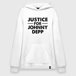 Худи оверсайз Справедливость для Джонни Деппа