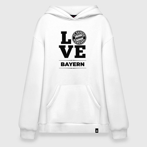 Худи оверсайз Bayern Love Классика / Белый – фото 1