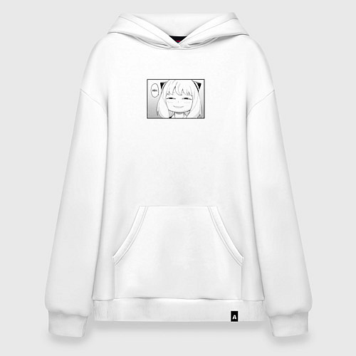 Худи оверсайз Spy Family Heh Семья Шпиона / Белый – фото 1