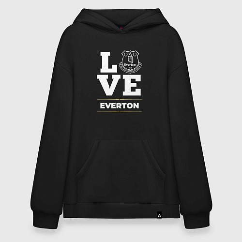 Худи оверсайз Everton Love Classic / Черный – фото 1