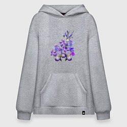 Толстовка-худи оверсайз Ириски Ирисы, цвет: меланж