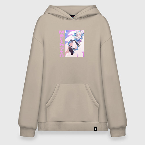 Худи оверсайз 7 марта art Honakai star rail / Миндальный – фото 1