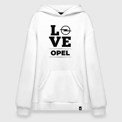 Худи оверсайз Opel Love Classic / Белый – фото 1