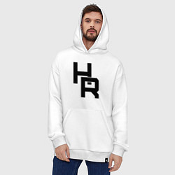 Толстовка-худи оверсайз HR плетение, цвет: белый — фото 2