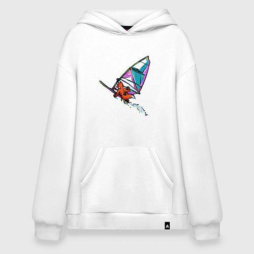 Худи оверсайз Windfoxer / Белый – фото 1