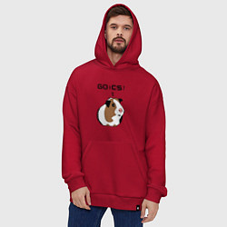 Толстовка-худи оверсайз Типичный геймер CS:GO, цвет: красный — фото 2
