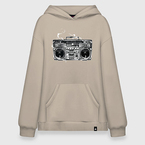 Худи оверсайз Wu-Tang Boombox / Миндальный – фото 1