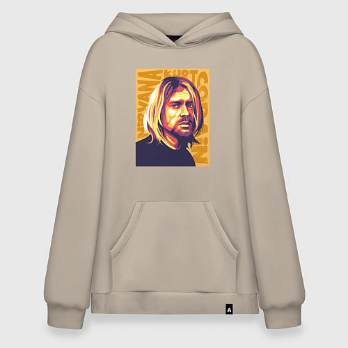 Худи оверсайз Nirvana - Cobain / Миндальный – фото 1