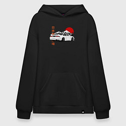 Толстовка-худи оверсайз Nissan Silvia S14 Sr20 Japan Car, цвет: черный